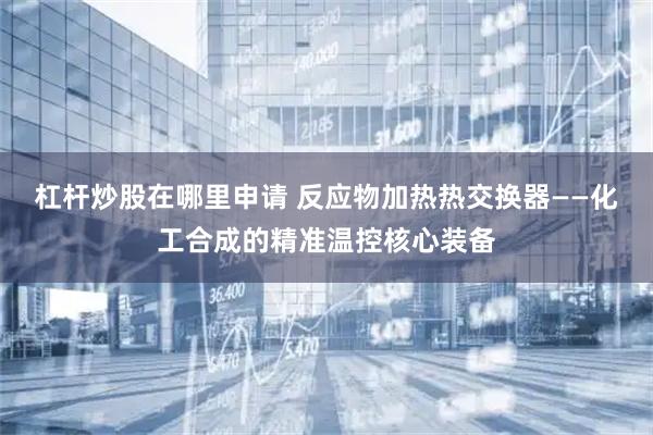 杠杆炒股在哪里申请 反应物加热热交换器——化工合成的精准温控核心装备