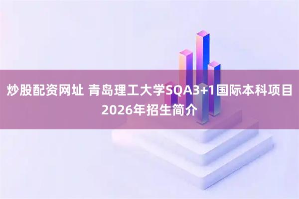 炒股配资网址 青岛理工大学SQA3+1国际本科项目2026年招生简介